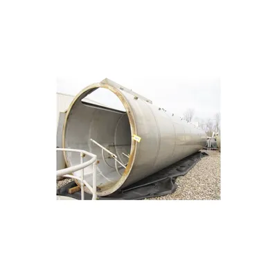 Used 882 Cubic Foot Aluminum Plastic Pellet Silo 8' Dia. X 39' High