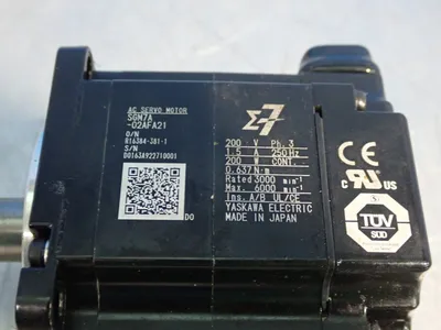 Used YASKAWA SGM7A02AFA21 Servo Motors | HGR 24 #730700