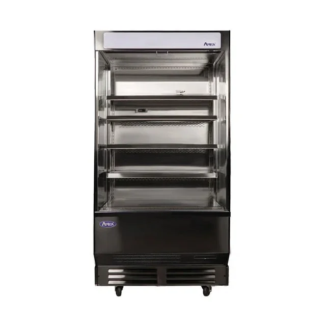 New | in-Stock Atosa New Atosa AOM-40B 40" Open Refrigerated Merchandiser Open Air Merchandisers (coolers) Illinois US | Falcon Restaurant Supply #1375266