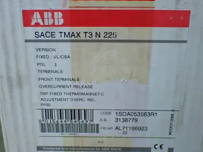 NEW ABB SACE TMAX T3 N 225
