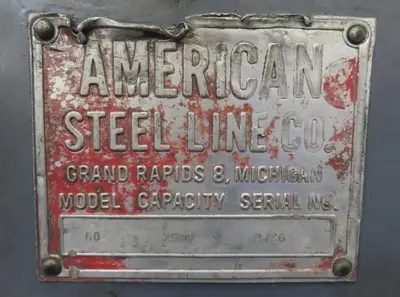 USED AMERICAN STEEL LINE #60