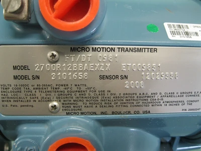 NEW Micro Motion 2700 R12 BB AEXZX