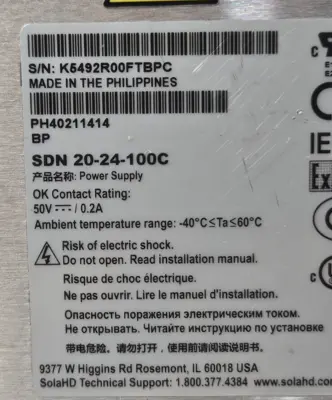Sola SDN 20-24100C Power supply (BIN731)