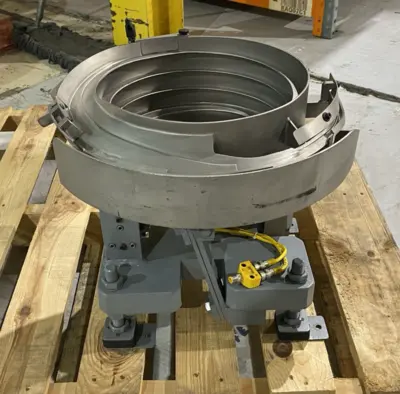 Used Vibromatic Vibratory Bowl Feeder, 12" Bowl ID, 14" Bowl OD Vibratory Bowl Feeder Michigan US | Maverick Industrial Sales #1514632