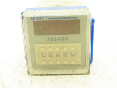 CHNT JSS48A Time Delay Relay 4-Digit 3 Time Ranges Configurable Lot of 6