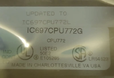 USED GE Fanuc IC697CPU772L