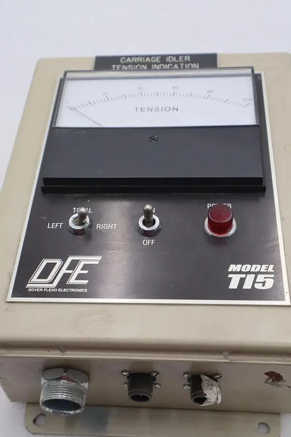 Dover Flexo Electronics Model T15 Carriage Idler Tension Indicator #4116