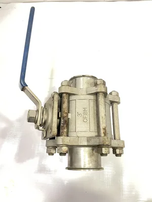3″ Manual 316SS Stainless Steel Sanitary Ball Valve CF8M 1000 WOG