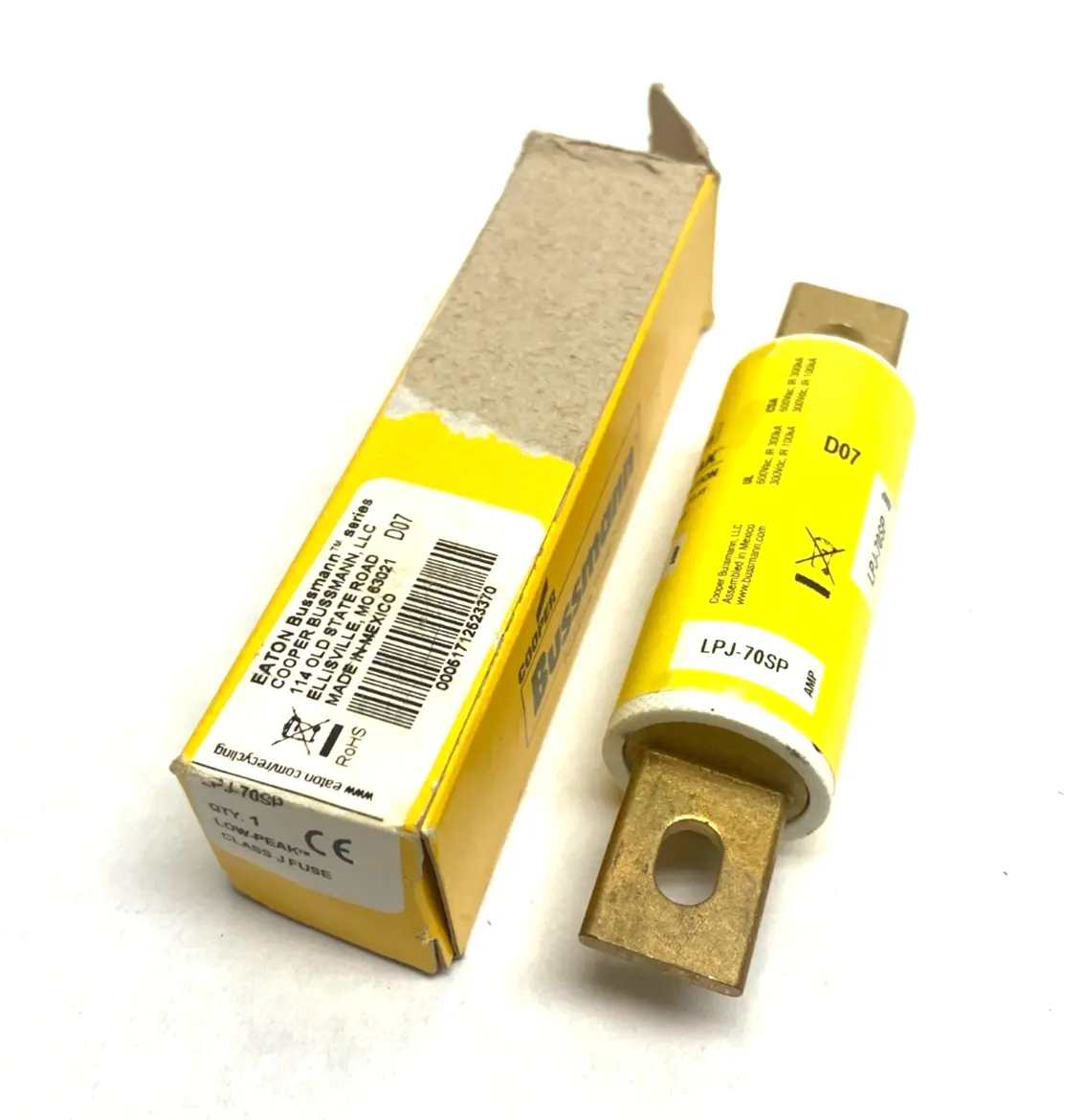 NEW EATON, COOPER BUSSMANN LOW-PEAK TIME-DELAY FUSE DUAL-ELEMENT CLASS J