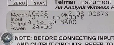 REPAIRED ANALYNK 201487 TEMPERATURE TRANSMITTER 10658