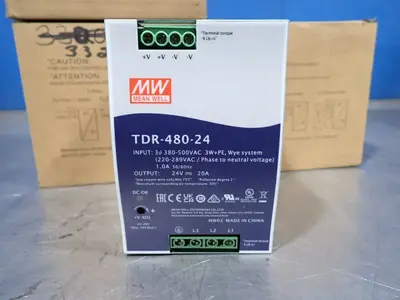 Used MEAN WELL TDR48024 DIN Rail Power Supplies Ohio US | HGR 24 #885624