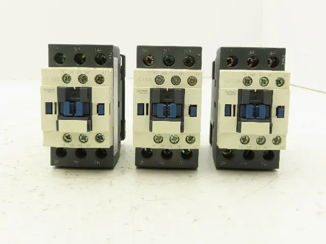 Schneider LC1D25 Motor Starter Contactor 40A 600V 3 Pole 120V Coil Lot of 3