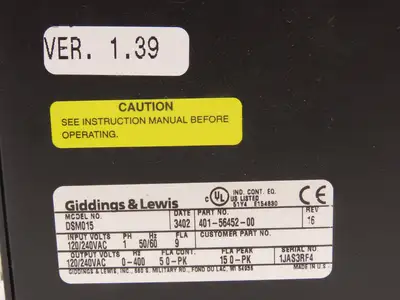 Used GIDDINGS & LEWIS _UNKNOWN_ Servo Drives Indiana US | Arrow Industrial #1566759