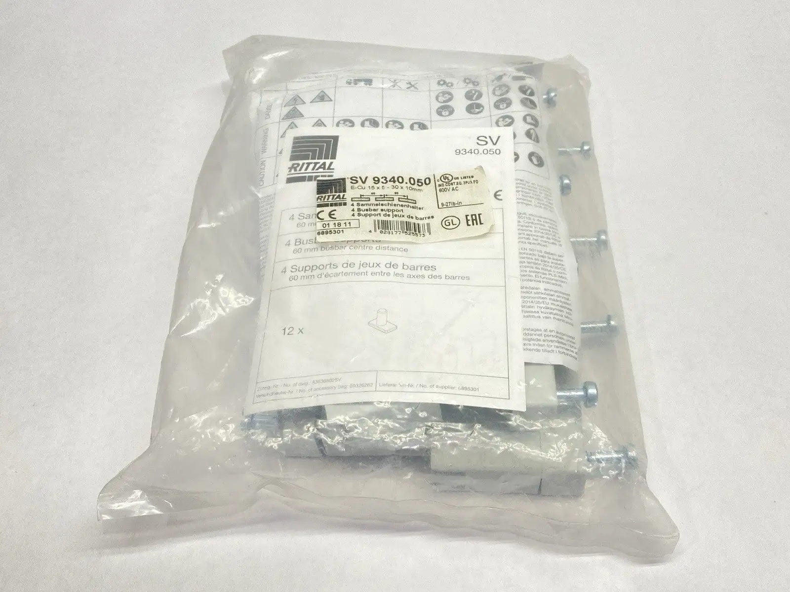 New | in-Stock Rittal Busbar Support PKG OF 4 Bus Bars & Plugs Michigan US | Maverick Industrial Sales #1393113
