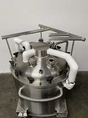 USED ABEC STAINLESS TECHNOLOGY CV-24300-1 300 LITER JACKETED CRYO VESSEL -112° F TO 280° F