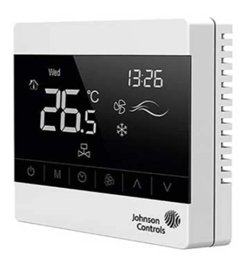 Johnson Controls T8200-TB20-9JF0 Touchscreen Thermostat, 2-Pipe Floor Heat/Cool [New]