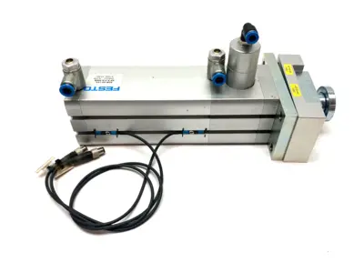 USED FESTO COMPACT CYLINDER W/ CLAMPING UNIT 548210