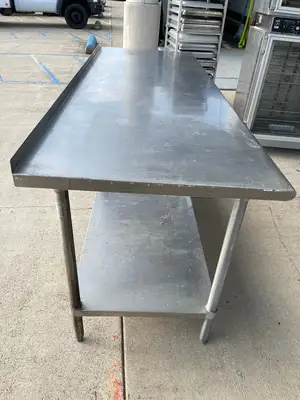 Used Falcon Restaurant Supply Used 84" X 30" Stainless Steel Table - SS343 Food Prep Tables Illinois US | Falcon Restaurant Supply #1374866