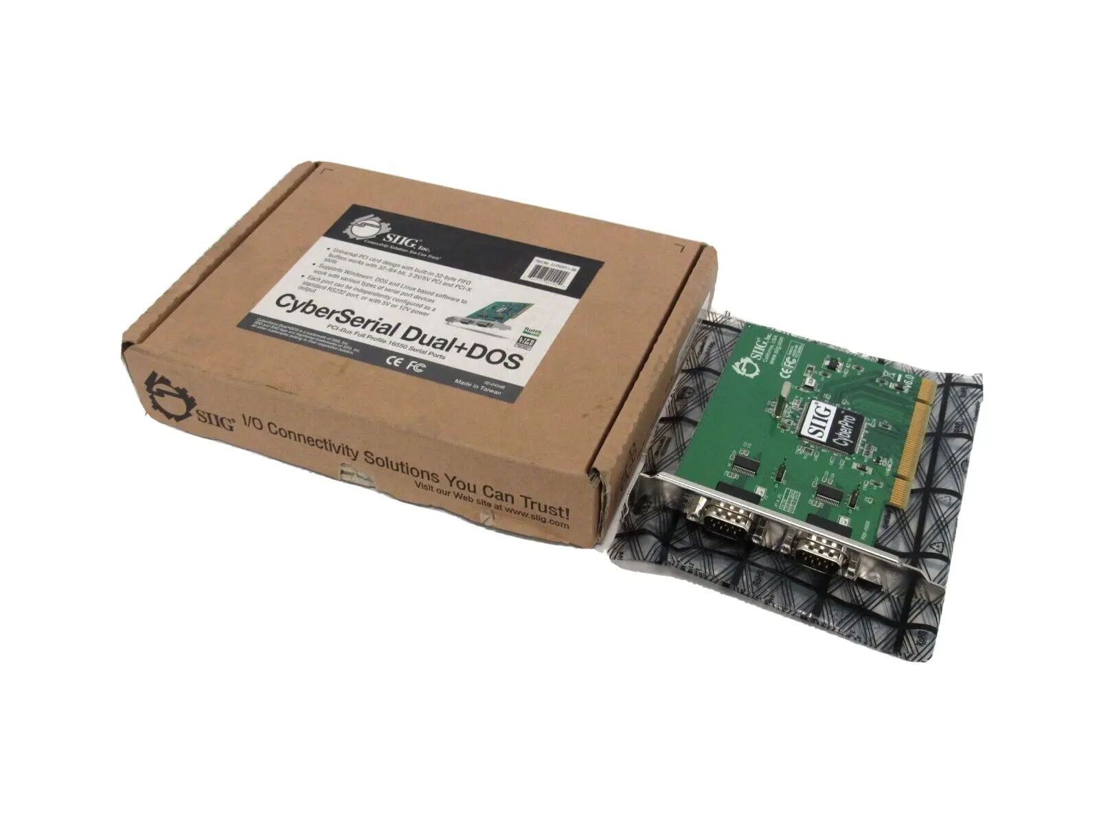 NEW SIIG JJ-P02D11-S6 2-PORT UNIVERSAL PCI CARD JJP02D11S6