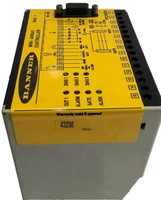 NEW BANNER RS-232 MINI-ARRAY CONTROLLER MAC 1, 43296 1.2A MAX 16-30VDC RS232
