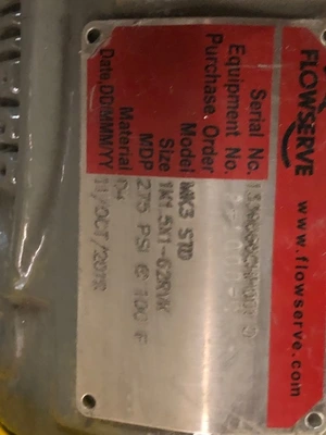 USED Durco Fowserve MK3 STD