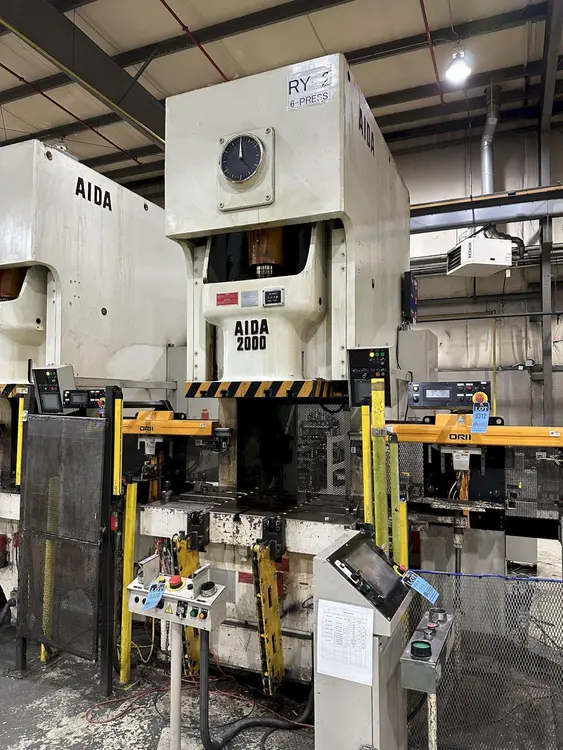 Used 2007 AIDA NC1-2000(2) Gap Frame (OBS) Presses Ohio US | D & D Industries #437566