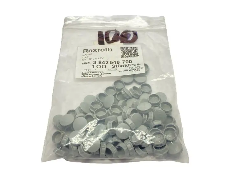 Used BOSCH REXROTH COVER CAP CAP D12 GREY LOT OF 100 Misc Fasteners Michigan US | Maverick Industrial Sales #1091942