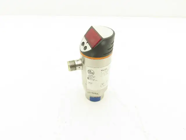 IFM PN2223 Pressure Sensor w/Display 18-32 VDC 14.5-362.5 PSI 4-Pin M12 1/4" NPT