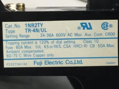 USED FUJI ELECTRIC TR-4N/UL 1NR2TY