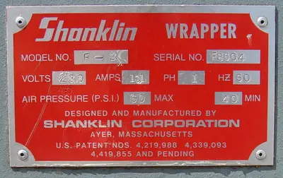 USED SHANKLIN F-3