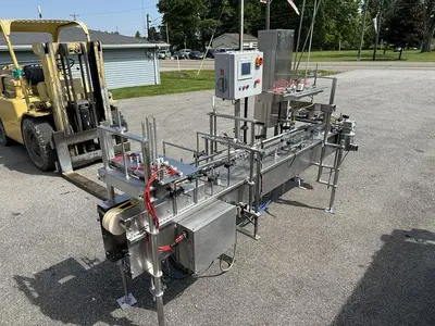 USED CINTROL GMC CUP, TUB AND TRAY FILLING AND LIDDING LINE FDS1500