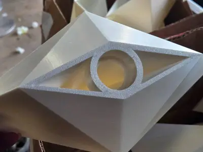Lot of (1 Box) Acrylic Decorative Oragami Floating Candles 25-count ( 25 total items )