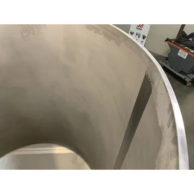 Used Stainless Steel Sanitary Dry Storage Bin Hopper - 32 Cu/Ft