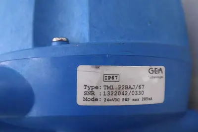 GEA TUCHENHAGEN TM1.P2BAJ/67 HYGENIC VALVE STOCK 4874