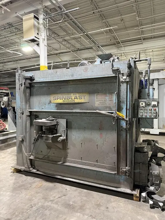 Used WHEELABRATOR 72"SWING TABLE SHOT BLAST Tumble Shot Blaster (Tumblast) | World Equipment and Machine Sales #394322