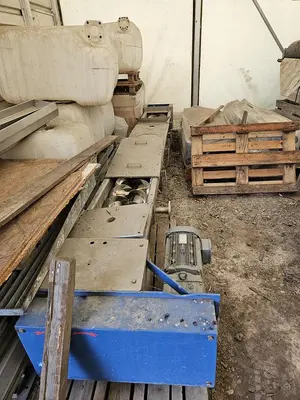 USED HOSOKAWA TWO-STAGE PLASTIC SHREDDING AND GRANULATION SYSTEM