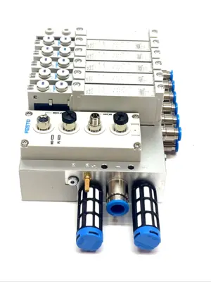 USED FESTO PNEUMATIC MANIFOLD ASSEMBLY