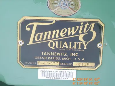 40" Tannewitz Model B-17 Tilting Head Vertical Band Saw; S/N 79138