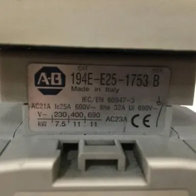 USED ALLEN BRADLEY 194E-E25-1753