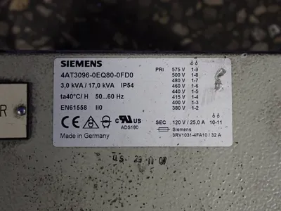 USED SIEMENS 4AT30960EQ800FD0