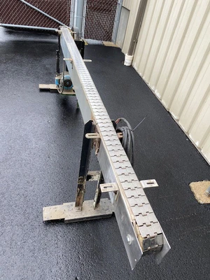 3.25" Wide x 9'6"' Long Conveyor with Stainless Belt