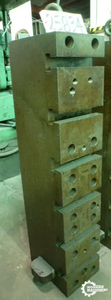 7-1/2" X 37" X 10" SET-UP-BLOCK w/(6) T-SLOTS