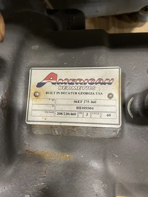 American Hermetics 06EF275360 Semi-Hermetic Refrigeration Compressor 3PH