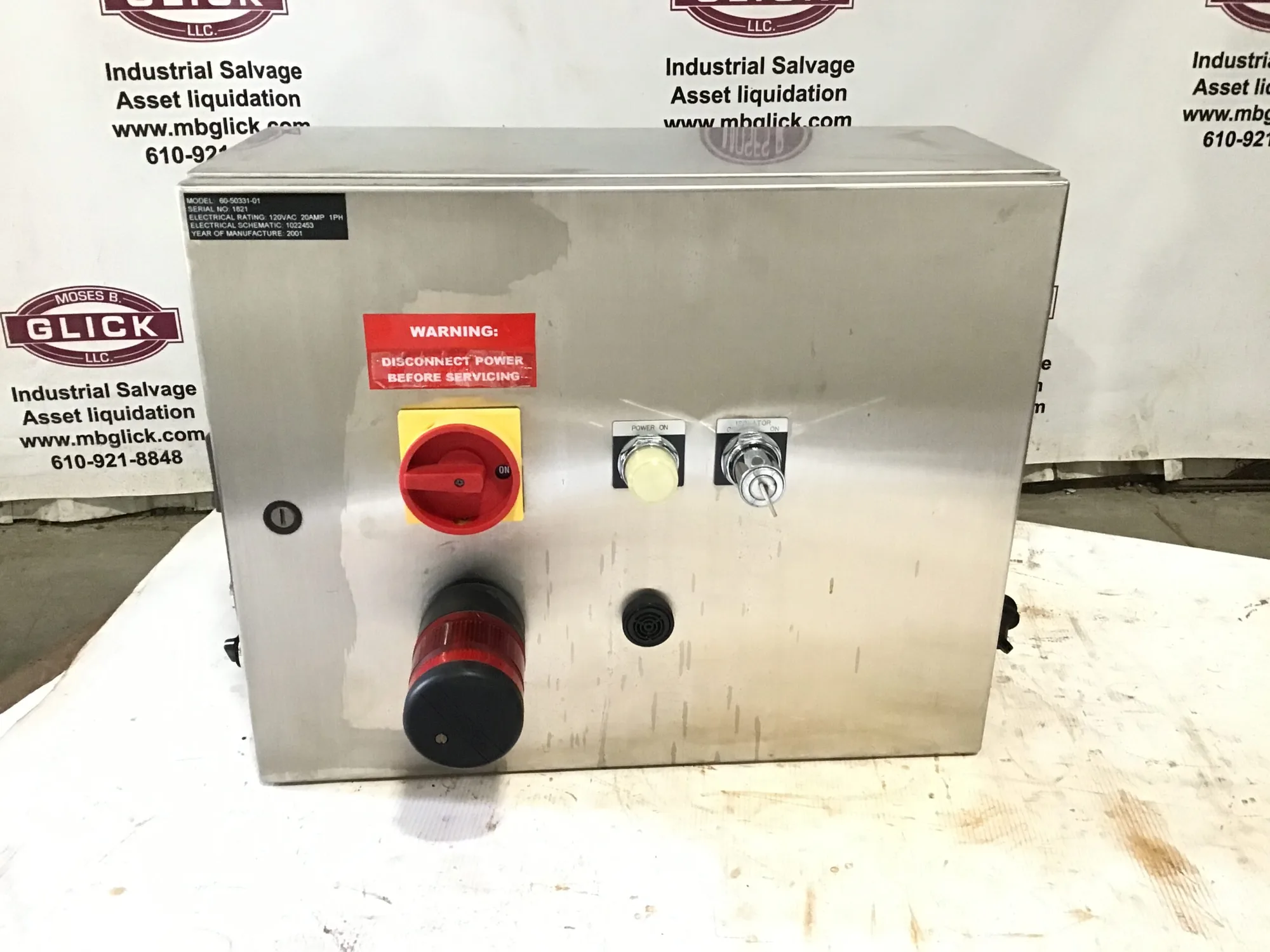Honeywell 60-50331-01 Industrial Electrical Control Panel Technology 120VAC 20A 1PH