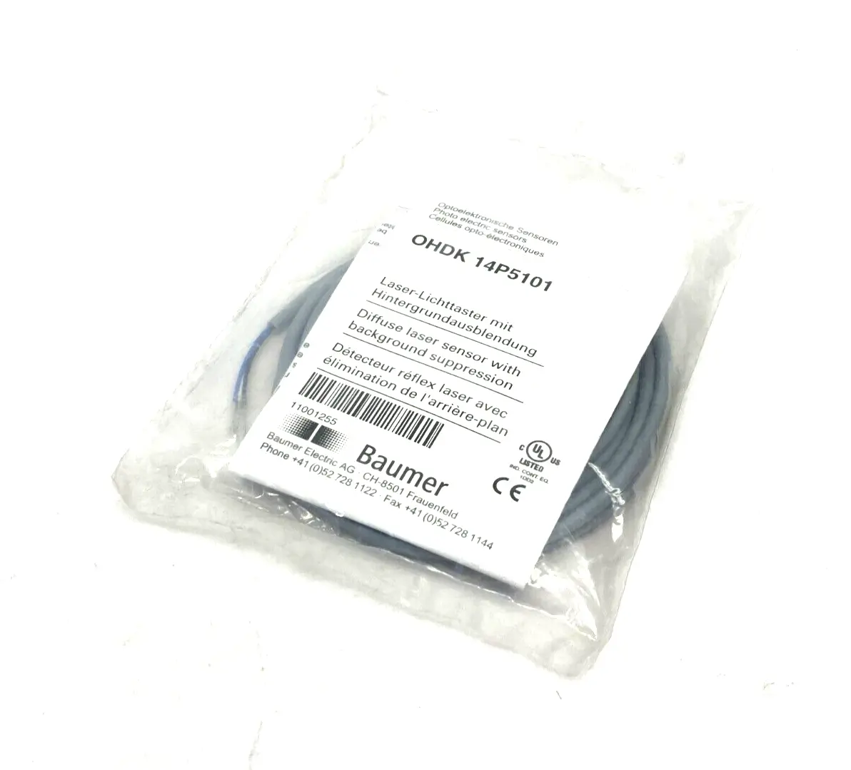 New | in-Stock Baumer Background Suppression Diffuse Sensor 20~350mm Photoelectric Sensors Michigan US | Maverick Industrial Sales #1398350
