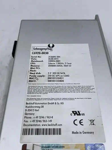 Used SCHEUGENPFLUG SCHEUGENPFLUG C6920-0030 Misc Electrical & Power Parts | ND Industrial Surplus #1212257