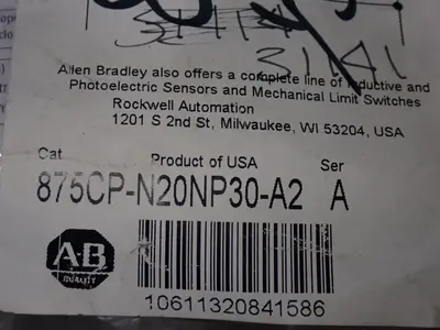 NEW ALLENBRADLEY 875CPN20NP30A2