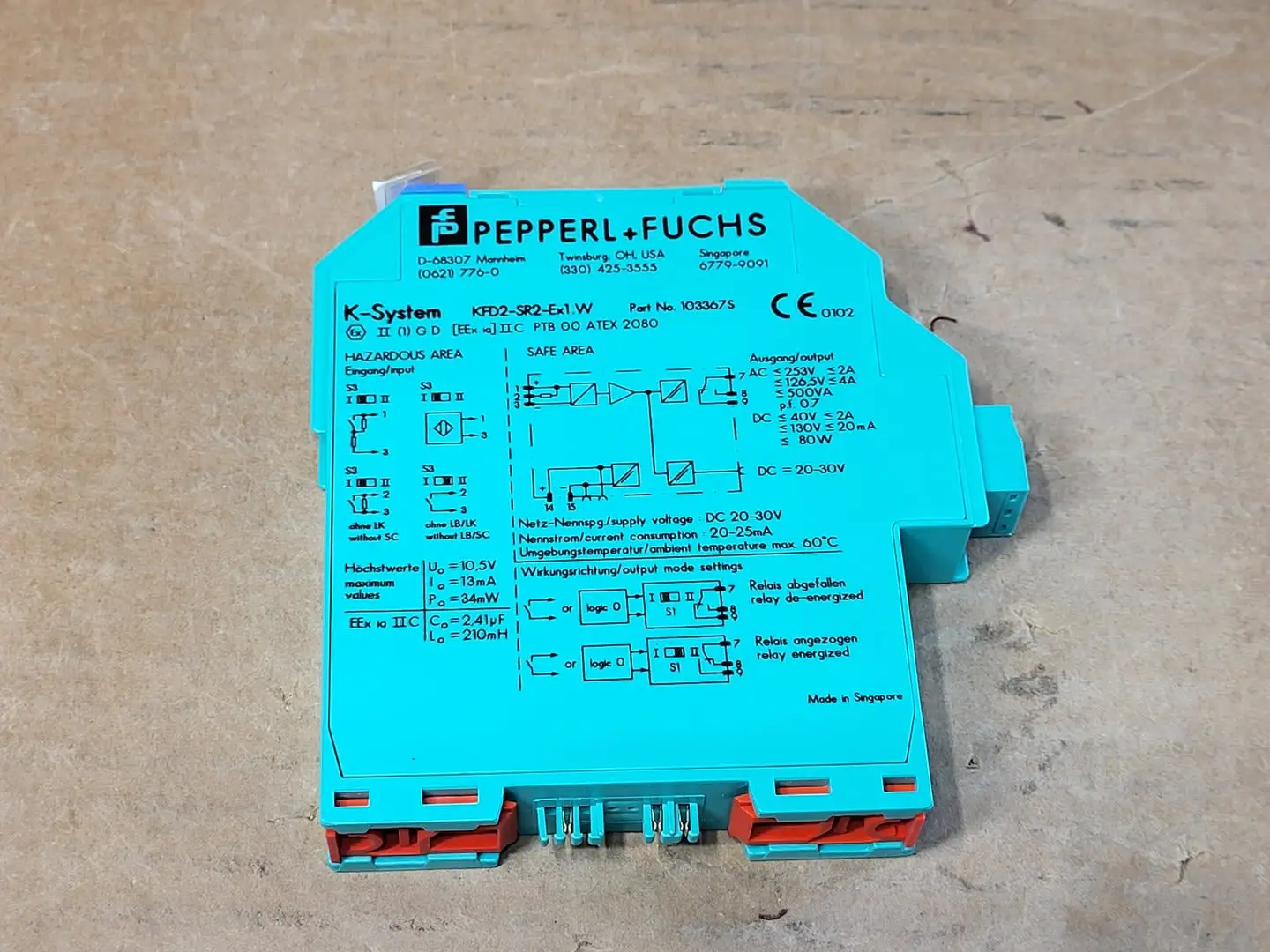 USED PEPPERL+FUCHS KFD2-SR2-EX1.W