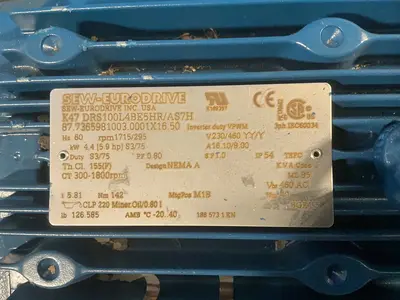 Used SEWEURODRIVE K47 DRS100L4BE5HR/AS7H Motors (misc) Ohio US | HGR 24 #1744379
