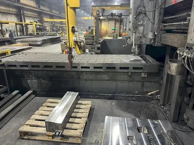 44" x 144" Gray Double Sided Planer Mill